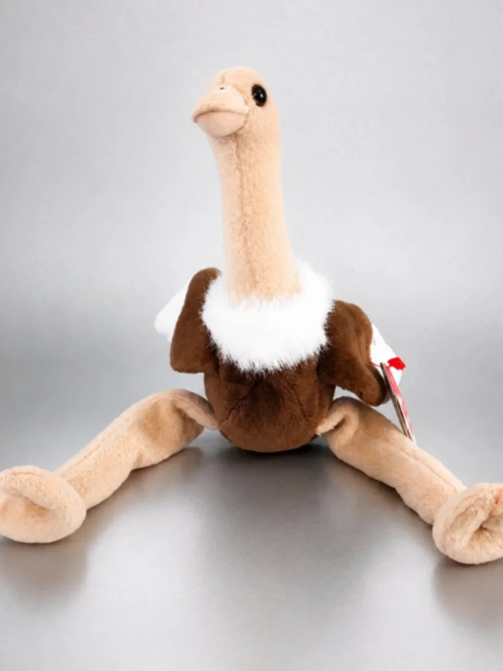 Ty Beanie Baby Stretch The Ostrich With Tags Attatched